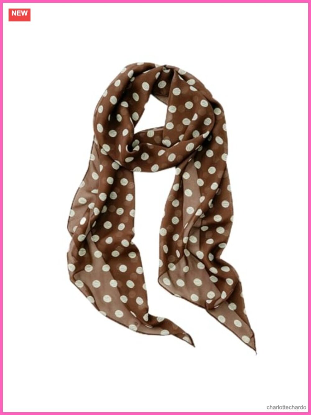 Women's Chiffon Polka Dot Leopard Print Long Scarf Hair Wrap Belt